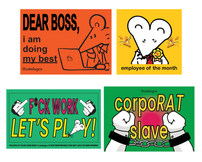 CorpoRATe Cheddar 7pc Sticker Pack