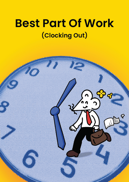 Postcard - Clocking Out