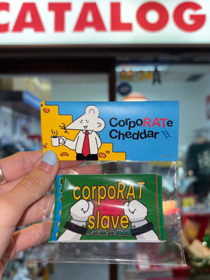 CorpoRATe Cheddar 7pc Sticker Pack